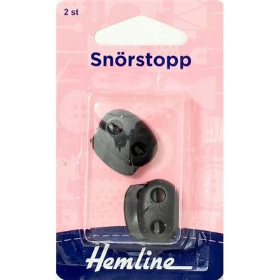 Snörstopp 2 pack Svart