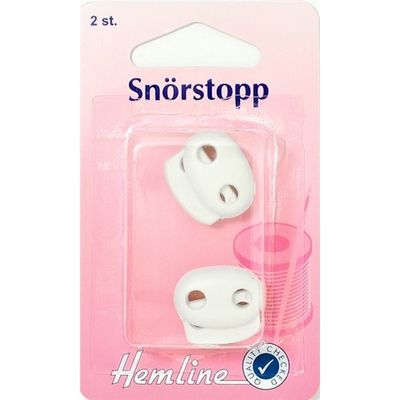 Snörstopp 2 st Vit