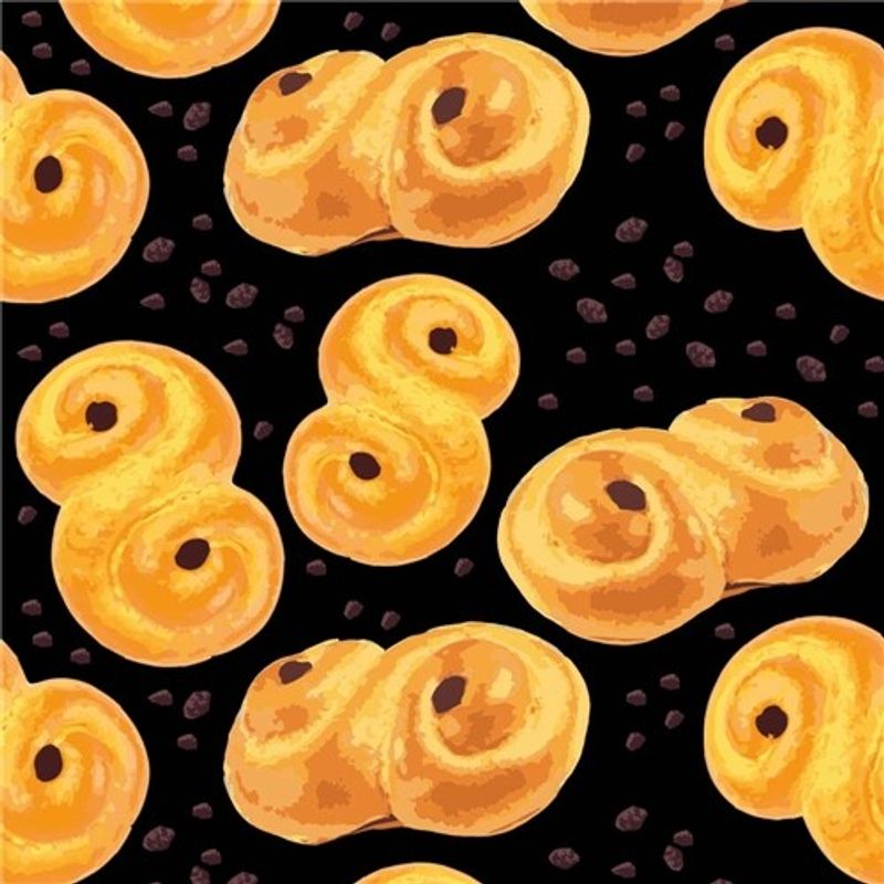 Lussebulle Svart