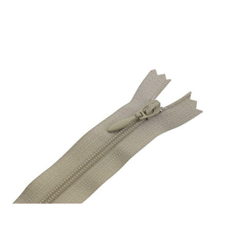 Blixtlås 20 cm ej delbar 4 mm ljus beige YKK
