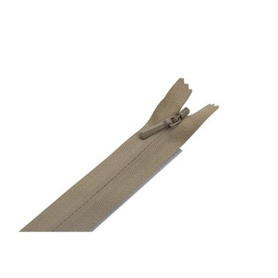 Dolt blixtlås 60 cm ej delbar 4 mm beige YKK