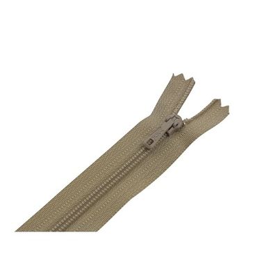 Blixtlås 4mm 15cm ej delbar beige YKK
