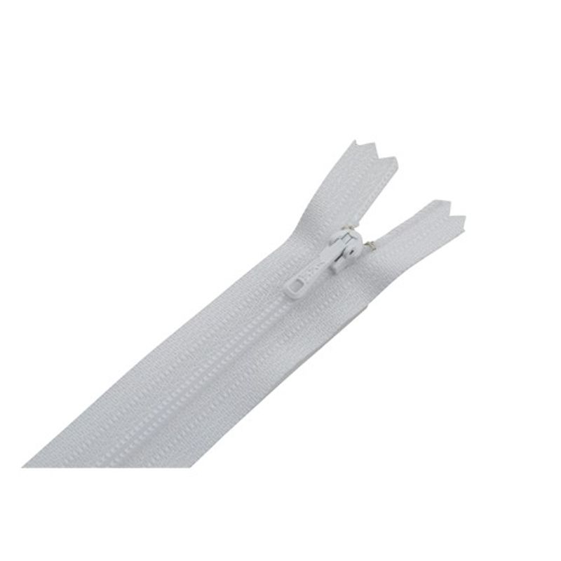 Blixtlås 4mm 15cm ej delbar vit YKK