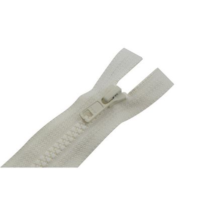 Blixtlås 6 mm 55 cm 2-vägs delbar Offwhite