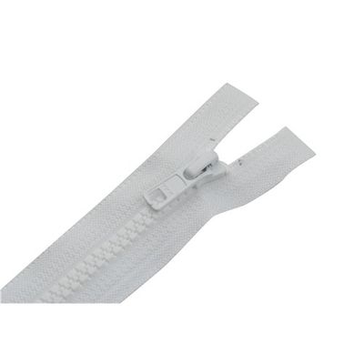 Blixtlås 6 mm 60 cm 2-vägs delbar Vit