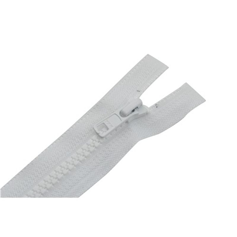 Blixtlås 6 mm 60 cm 2-vägs delbar Vit