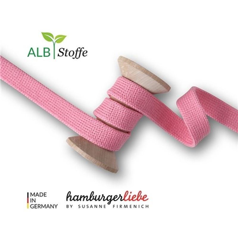 Rundstickade band till Hoddies - Rosa