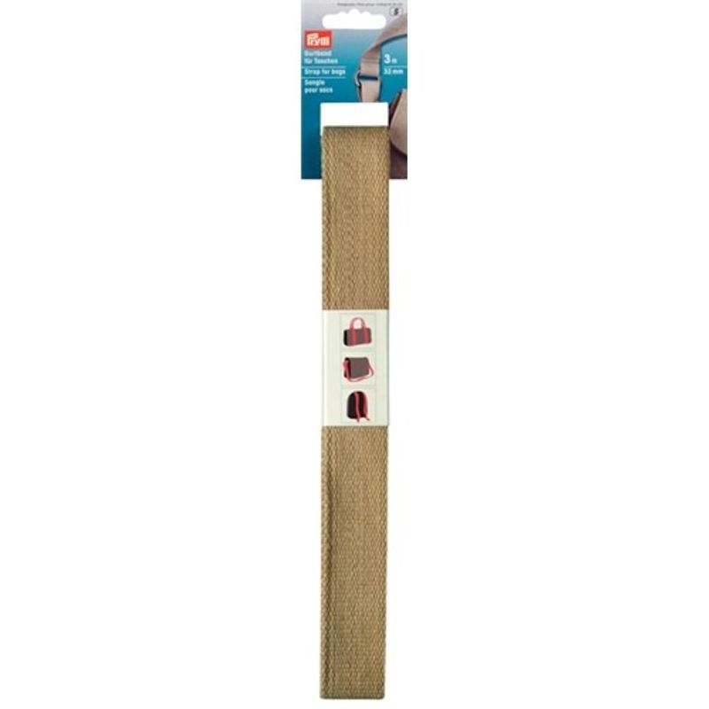 Väskband 30 mm x 3 m beige