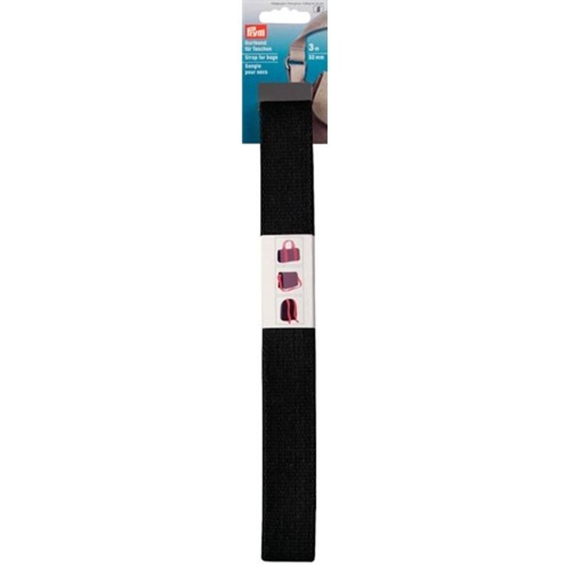 Väskband 30 mm x 3 m svart