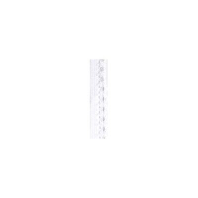 Elastisk resår med spetsdetalj, 12mm - Vit