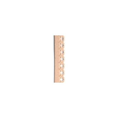 Elastisk resår med spetsdetalj, 12mm - Beige