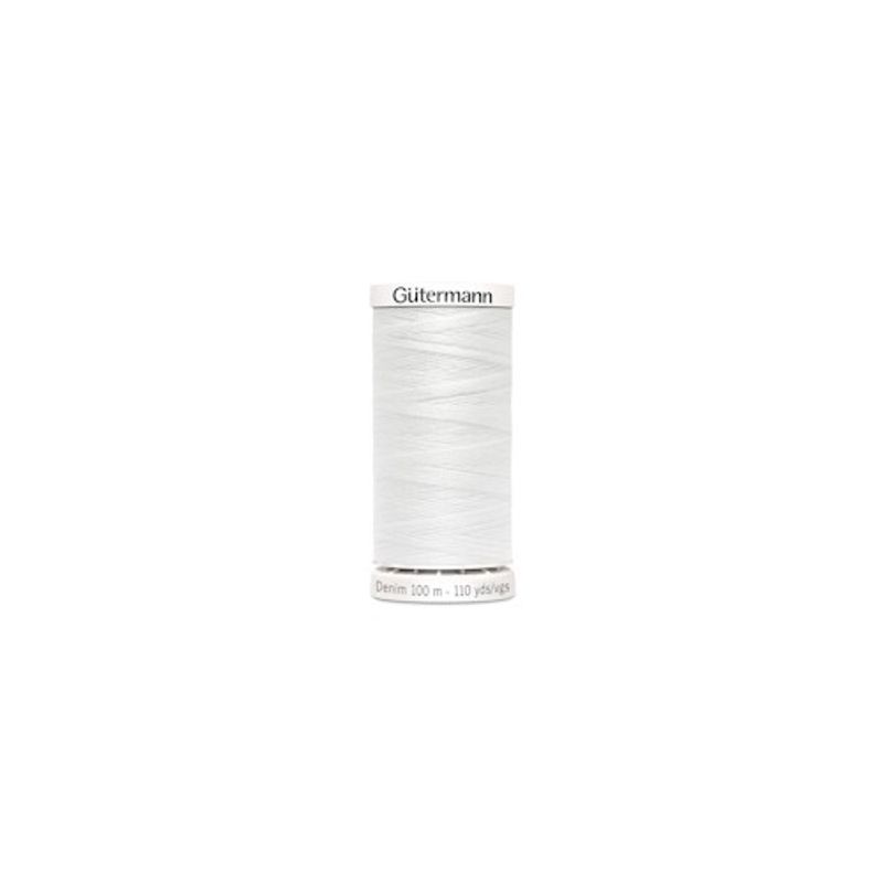 Gutterman Denimtråd 100 m Offwhite