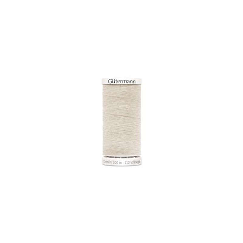 Gutterman Denimtråd 100 m Ljusbeige