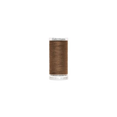 Gutterman Denimtråd 100 m Mörk Brun