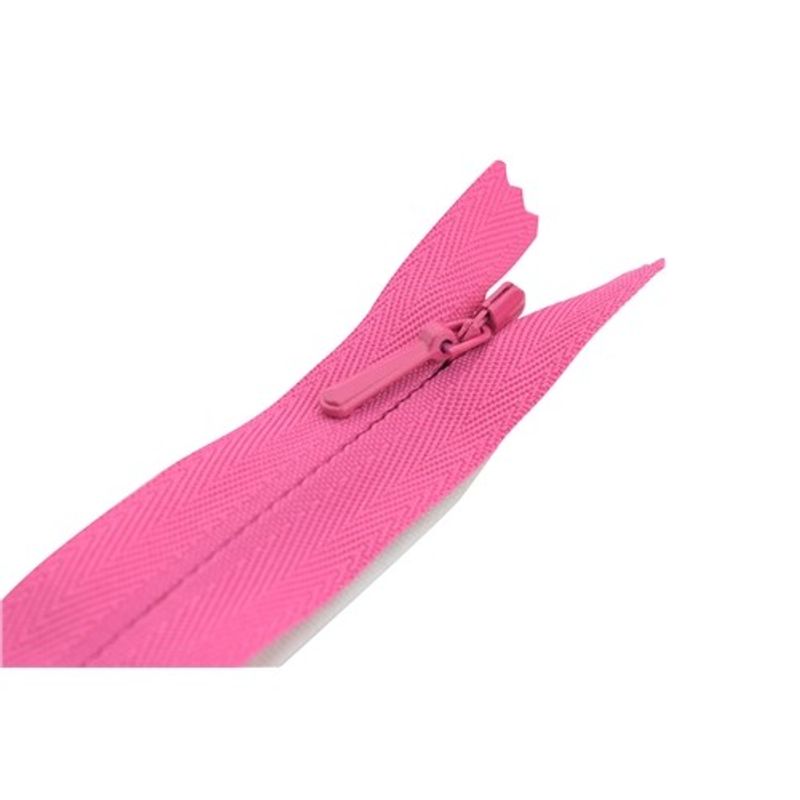 Dolt blixtlås 18 cm ej delbar 4 mm YKK - Cerise