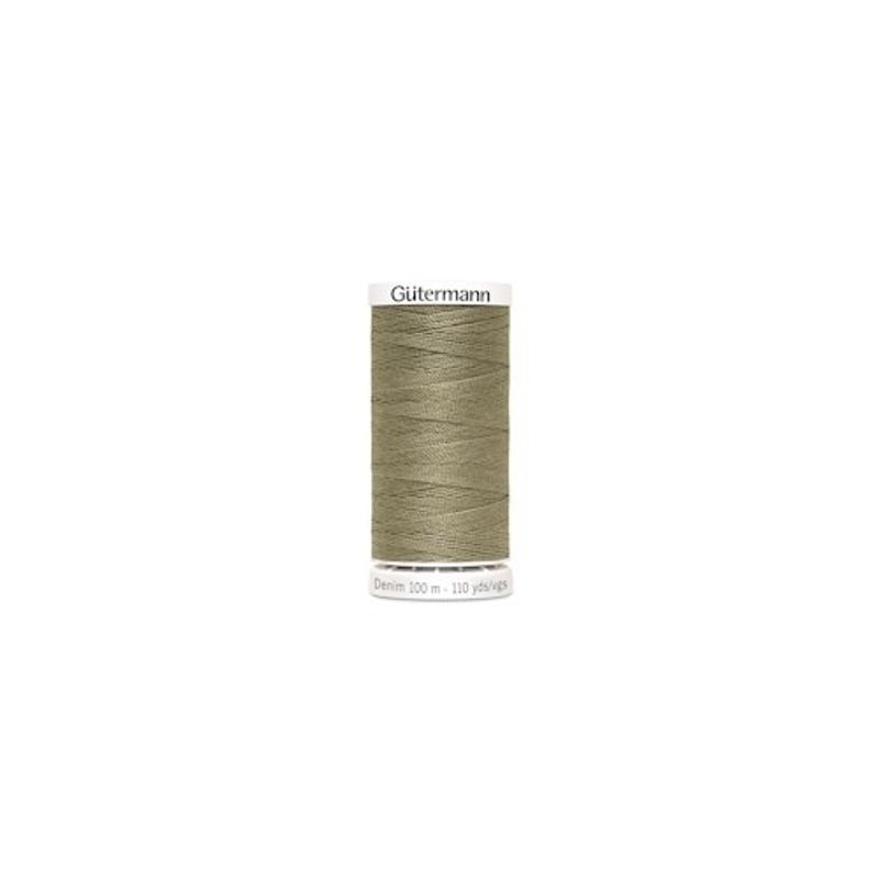 Gutterman Denimtråd 100 m Mörk Beige