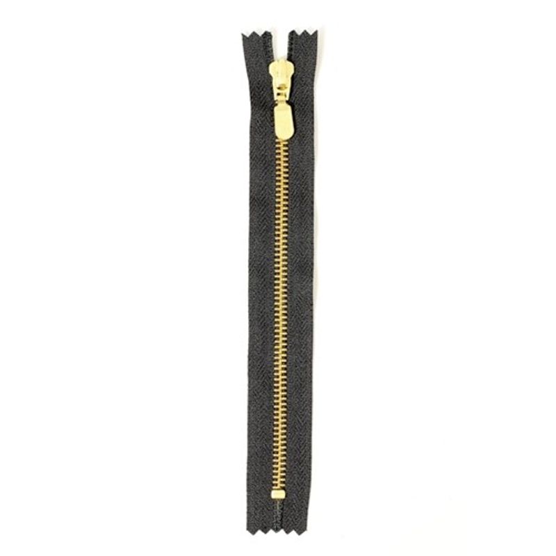 Blixtlås 6 mm Guld 20 cm ej delbar