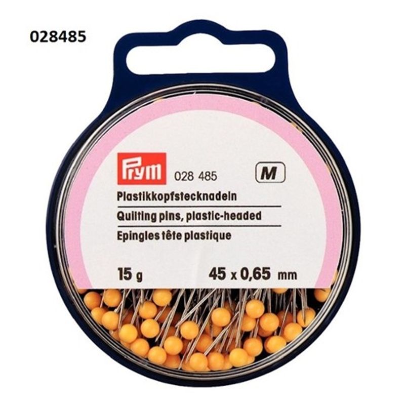 Knappnålar med huvud av plast 0.60  x  32 mm 15 g