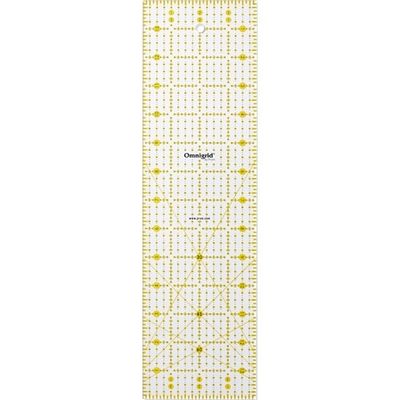 Universell linjal med tum skala 4 x 14 tum