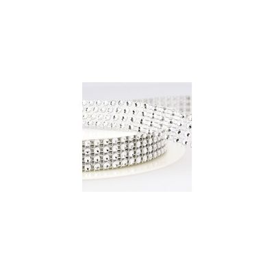 Strassband Plast 30 mm Silver