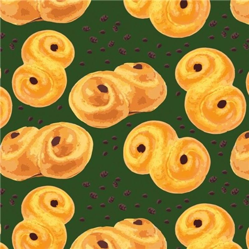 Lussebulle Grön