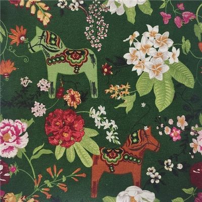Dalahäst blomma Grön