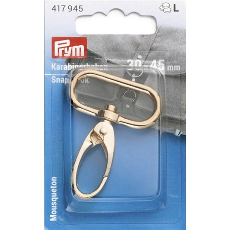 Karbinhake 30 x 40 mm Guld