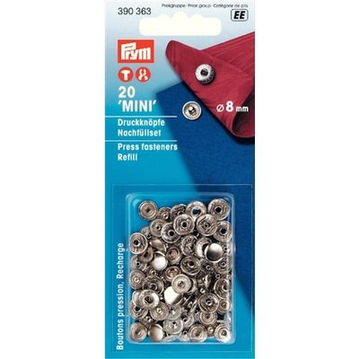 Nittryckknappar 8 mm 20-pack