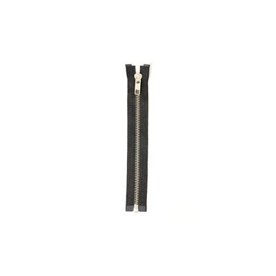 Blixtlås Silver 85 cm 6 mm Delbar Svart