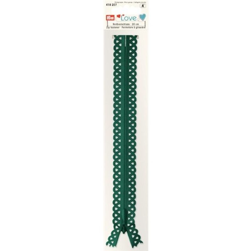 Spetsdragkedja Grön 20 cm