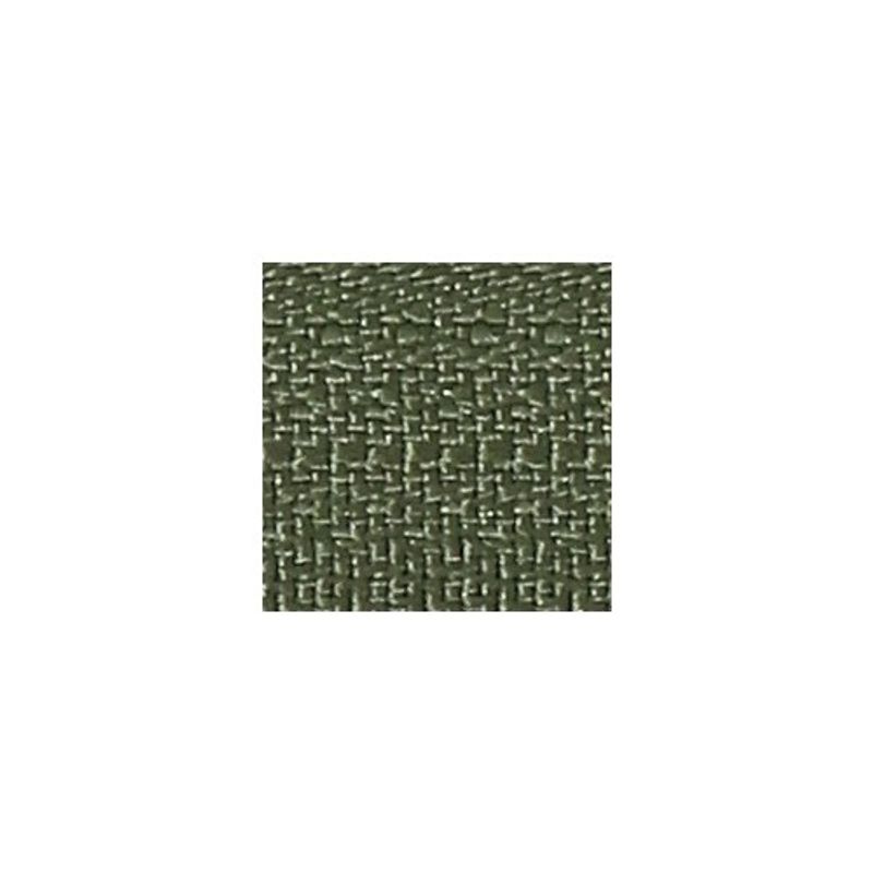 Dolt blixtlås 30 cm ej delbar 4 mm Militärgrön YKK