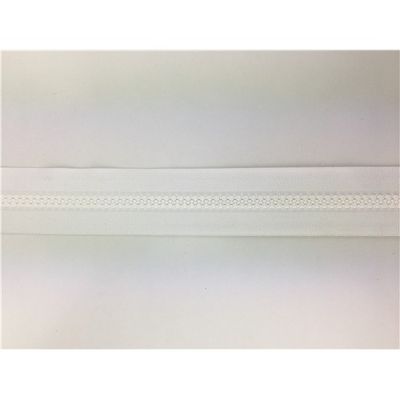 Blixtlåsmetervara Kapell 10 mm Vit