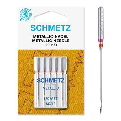 Schmetz metallicnål 130MET 80-12 5-pack