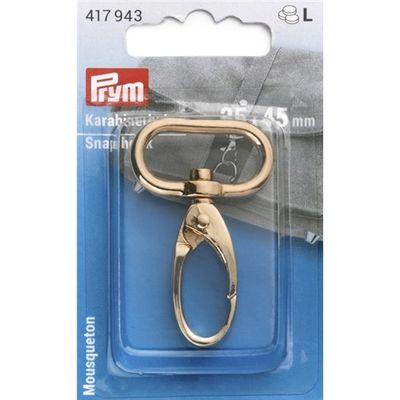Karbinhake 25 x 45 mm Guld