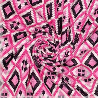 Colourful Jaquard Rosa