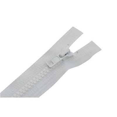 Blixtlås 6 mm 50 cm 2-vägs delbar Vit