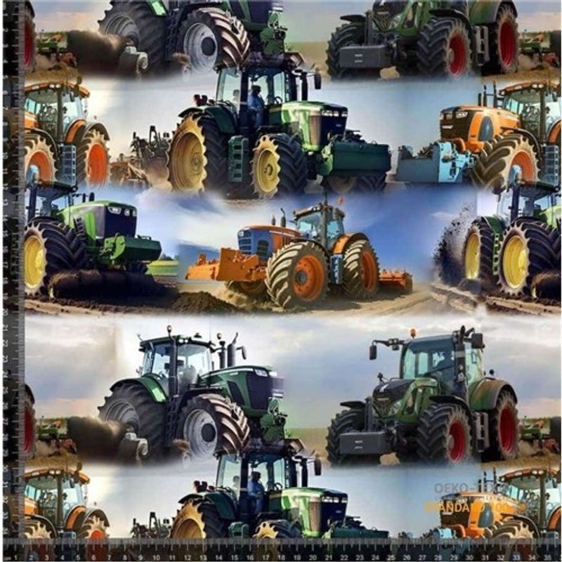 Traktorer Grön Orange