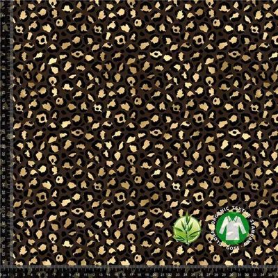 Digitaltryckt Bambu Leopard Guld - Brun