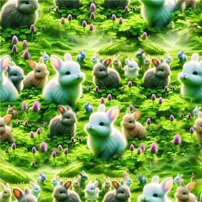 Fluffiga kaniner