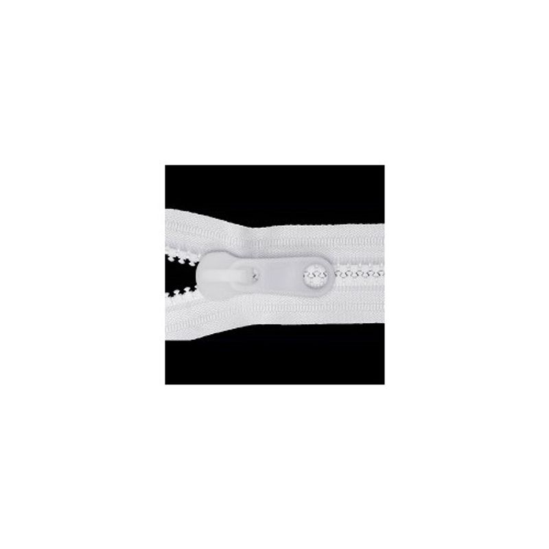Blixtlåsmetervara Kapell 8 mm Vit