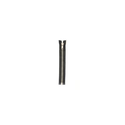 Blixtlås Silver 110 cm 6 mm Delbar Svart