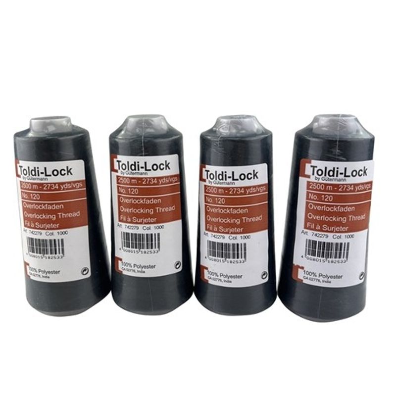 Toldi-Lock Svart 4 Pack