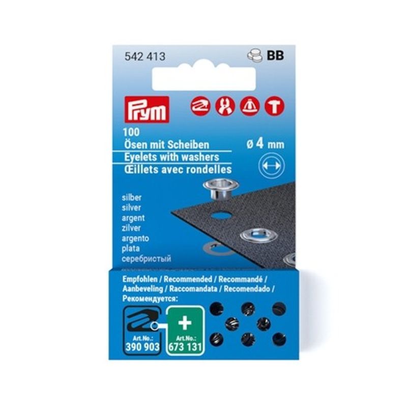 Öljetter refill 5 mm 80 st Silver
