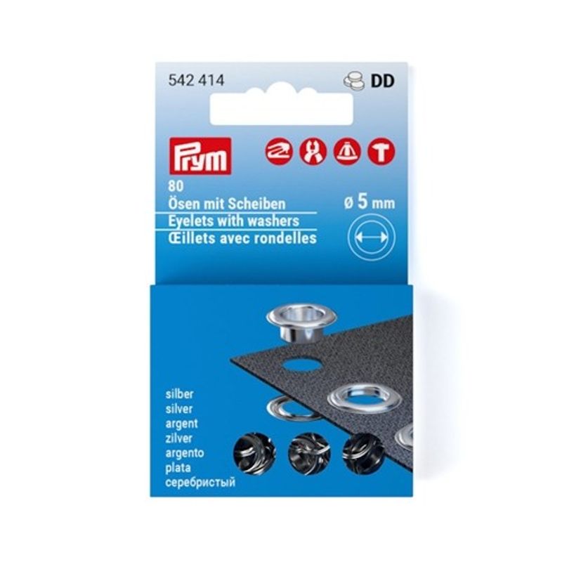 Öljetter refill 5 mm 80 st Silver