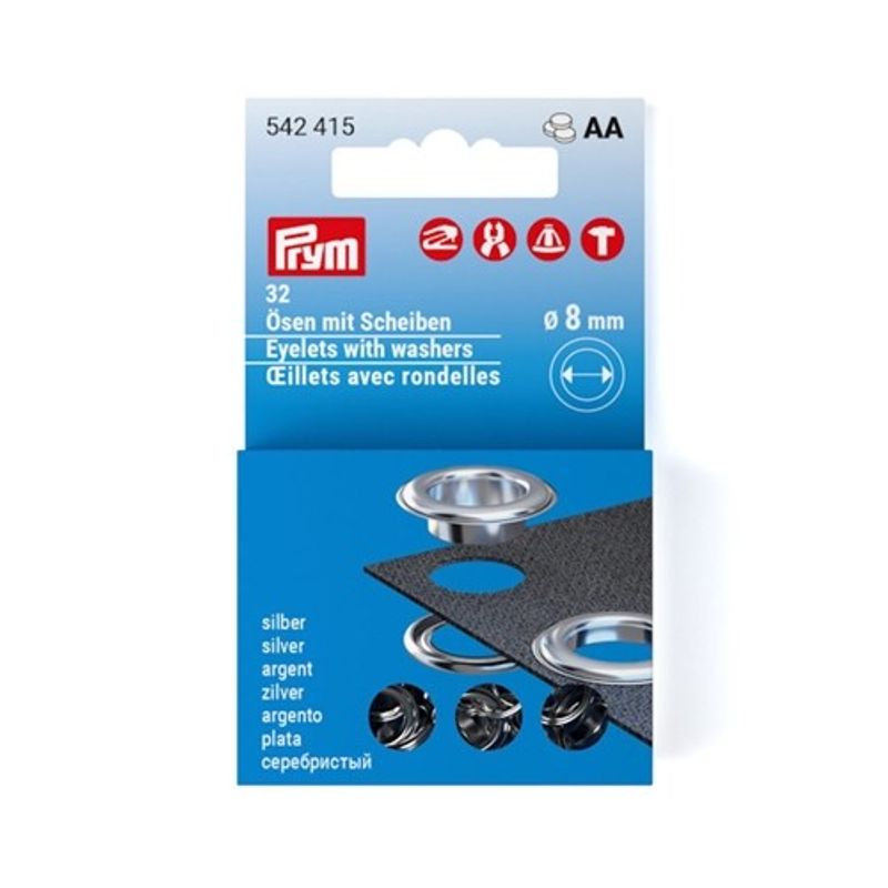 Öljetter refill 4 mm 100 st Silver