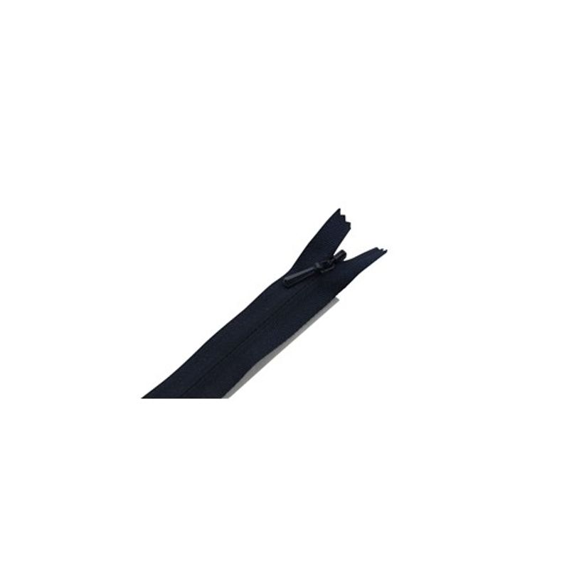Dolt blixtlås 45 cm ej delbar 4 mm marinblå YKK