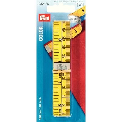 Måttband 150 cm Gul