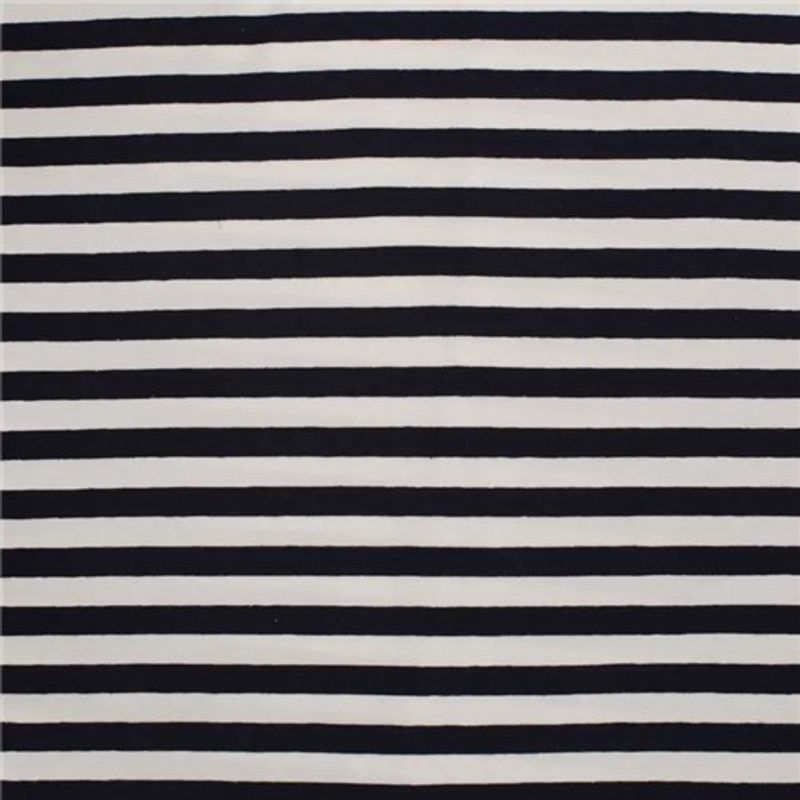 Stripe Navy - White
