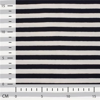 Stripe Navy - White