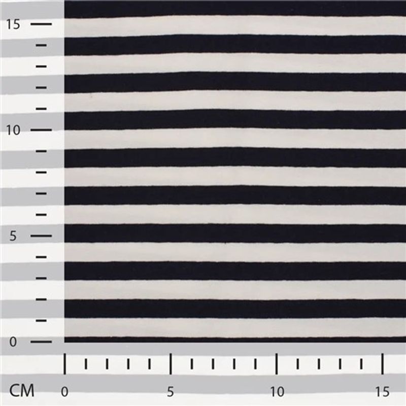 Stripe Navy - White